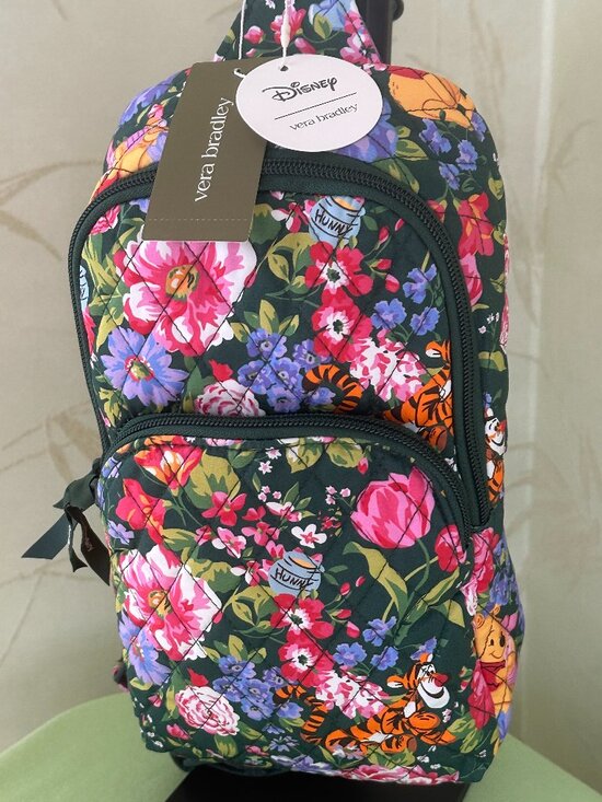 VERA BRADLEY X DISNEY WINNIE THE POOH LORMAN SLING BACKPACK:NWT SPRINGTIME #3 main image 14